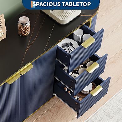 59in Large Sideboard Buffet Cabinet