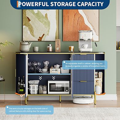 59in Large Sideboard Buffet Cabinet