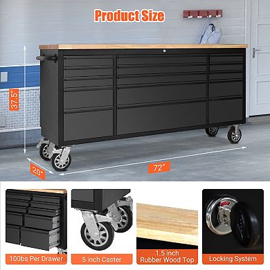 72-Inch Rolling Tool Chest