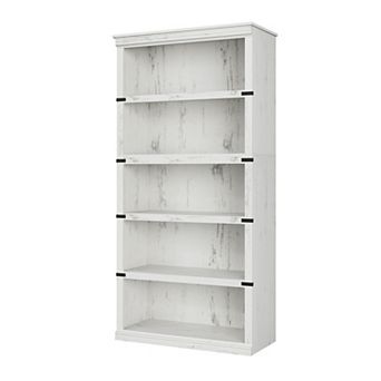 31.4" Wide 5 tier Bookcase with Storage
