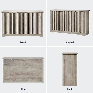 Large Fluted Buffet Cabinet