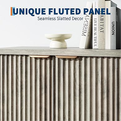 Large Fluted Buffet Cabinet