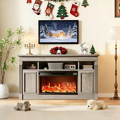 58" Electric Fireplace TV Stand