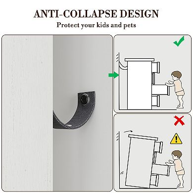 Wave Pattern Four-Door Side Cabinet