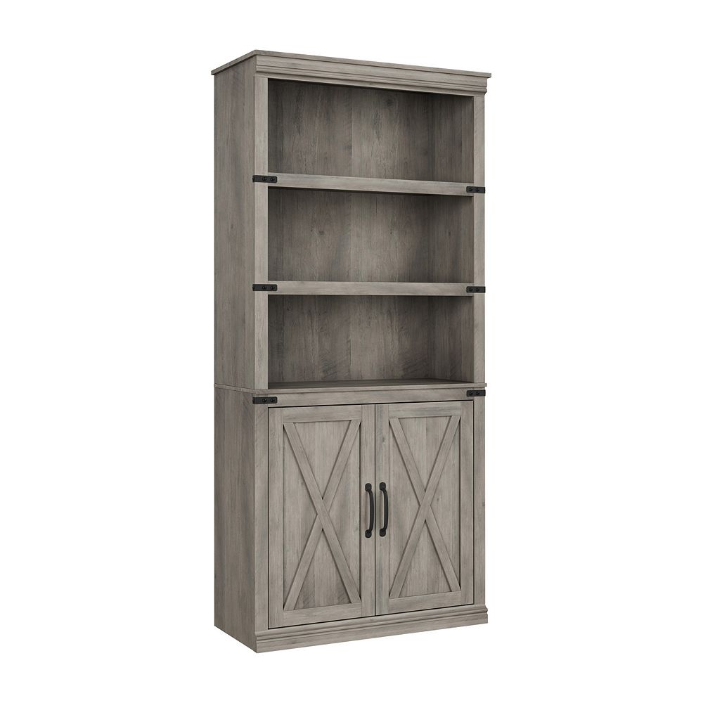 Farmhouse Bookcase with 2 Doors