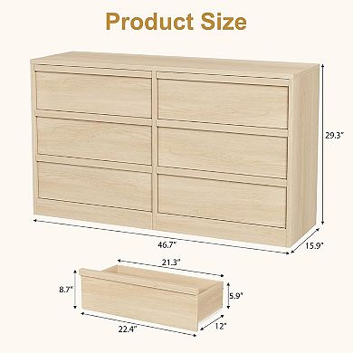 Modern 6-Drawer Chest