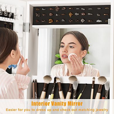 Mirror Jewelry Cabinet Armoire