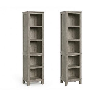 Narrow Bookcase 2-Pack
