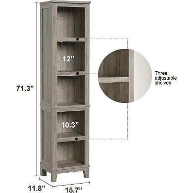 Narrow Bookcase 2-Pack