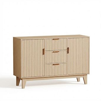 47" W Fluted Sideboard Buffet Cabinet