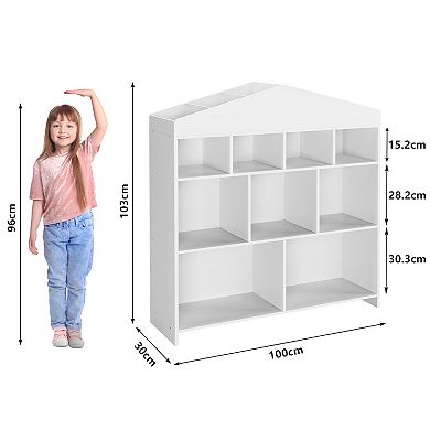 Toy Storage Organizer 9 Cubes Kids Bookshelf