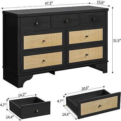 7 Drawer Dresser for Bedroom
