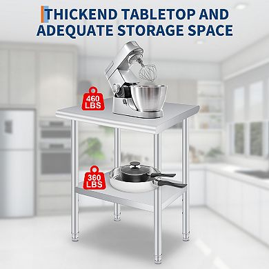 24x60 Inch Stainless Steel Prep Table