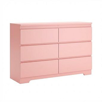 47 in MDF 6-Drawer Dresser