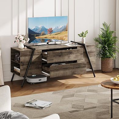 55" Modern TV Stand with Entertainment Center