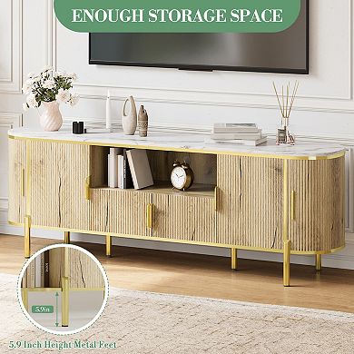 70" Luxury Fluted TV Stand