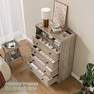 45.2" Tall 4-Drawer Dresser