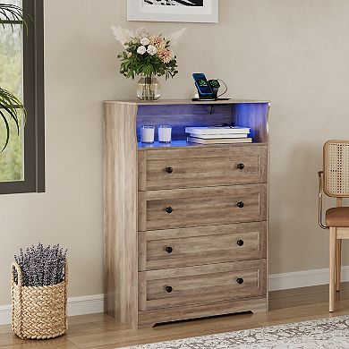 45.2" Tall 4-Drawer Dresser