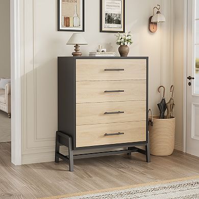 4-Drawer Tall Dresser for Bedroom