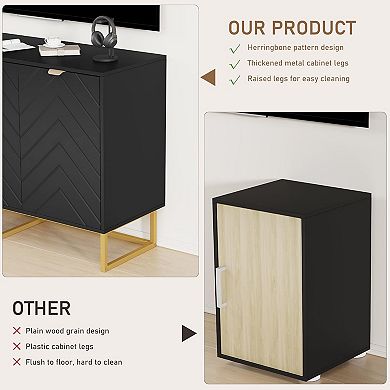 47.2" Modern Sideboard Buffet Cabinet