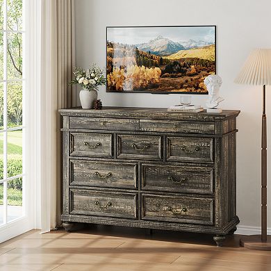 47" Wide Farmhouse 9 Drawer Dresser