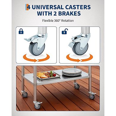 24x48 Stainless Steel Prep Table