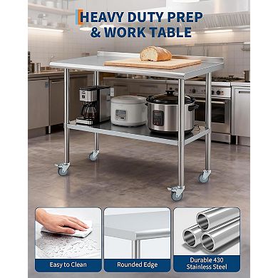 24x48 Stainless Steel Prep Table
