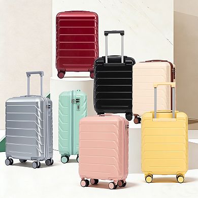 20” ABS Hardside Carry On Spinner Luggage