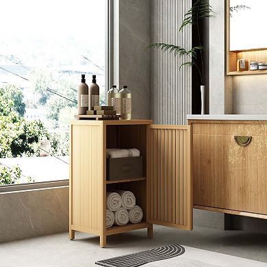Bathroom Storage Cabinet with Door and Shelf for Bathroom Living Room and Kitchen