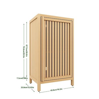 Bathroom Storage Cabinet with Door and Shelf for Bathroom Living Room and Kitchen