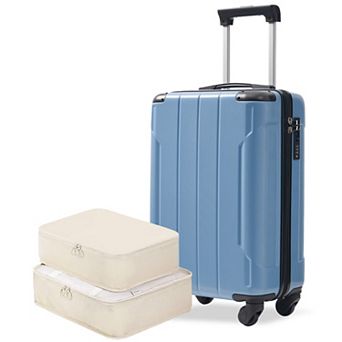20" Hardside Luggage with 2 Packing Cubes