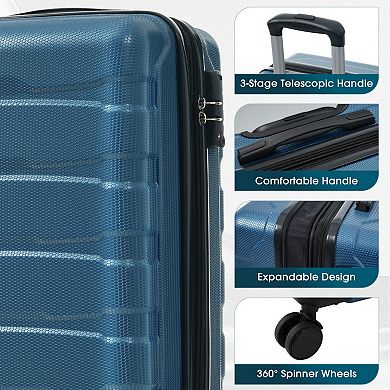 20" Expandable Hardside Carry-On Luggage