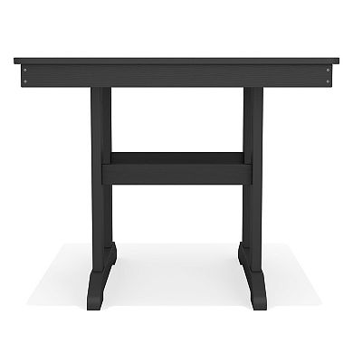 HDPE 23.4L×29.53H Square Dining Table