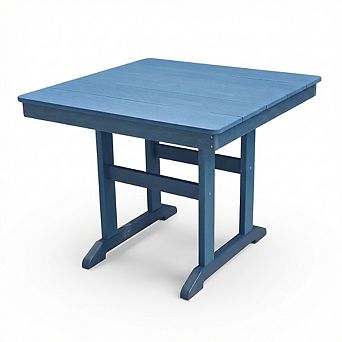 HDPE 23.4L×29.53H Square Dining Table