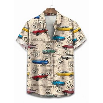 Men's 3D Digital Print Long Sleeve Shirt