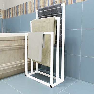 Metal Freestanding Towel Rack 3 Tiers Hand Towel Holder Organizer for Bathroom Accessories