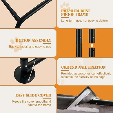 Portable Dog Tent with UV and Water Protection