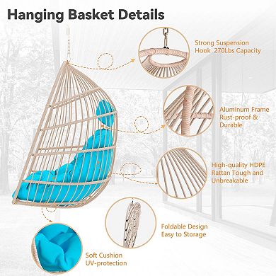 Innovative Foldable Egg Chair with Weather-Resistant Wicker
