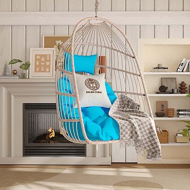 Innovative Foldable Egg Chair with Weather-Resistant Wicker