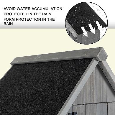 Compact Outdoor Storage Shed with Asphalt Roof