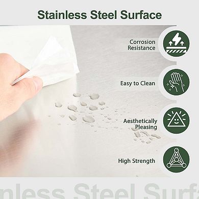 Mobile Grill Cart with Prep Table and Storage