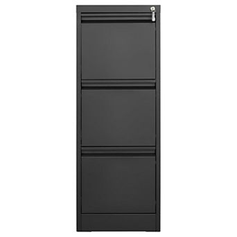 3 Drawer Metal Filing Cabinet, Vertical File Cabinets with Lock Home Office Metal File Organizer