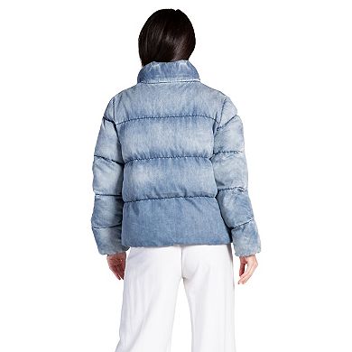 Women's Indigo Tencel Puffer Jacket