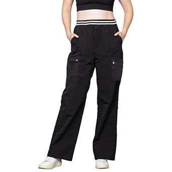 Women's Crop Structured Wide Leg Trousers Pants