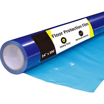 24"x200' Self-Adhesive Floor Protector Film 400sqft Paint Dust Slip Resistant