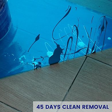 24"x200' Self-Adhesive Floor Protector Film 400sqft Paint Dust Slip Resistant