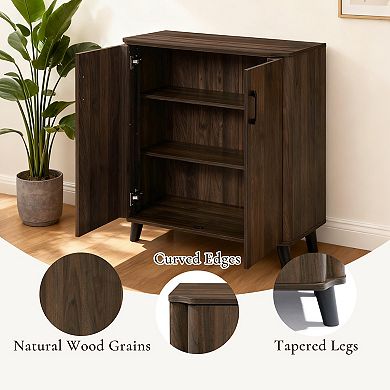 LuxenHome 31.5" W Accent Cabinet with Doors, Storage Cabinet for Living Room, Dining Room
