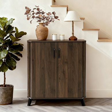 LuxenHome 31.5" W Accent Cabinet with Doors, Storage Cabinet for Living Room, Dining Room