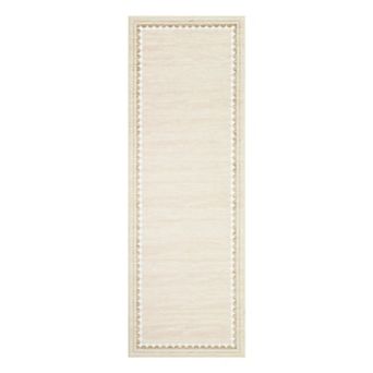 Modern Washable Area Rug - Non-Slip, Stain Resistant Low Pile Carpet for Living Room, Farmhouse