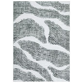 Modern Abstract Low Pile Area Rug - Non-Slip, Soft & Non-Shedding, for Living Room, Bedroom, Dorm
